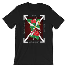 "Cross and Roses" Short-Sleeve Unisex T-Shirt